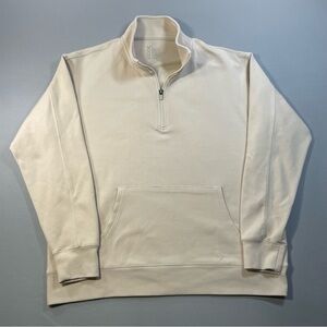 Boody Quarter Zip Pullover Sweater in Bamboo CloudKnit Fabric - Mens Large